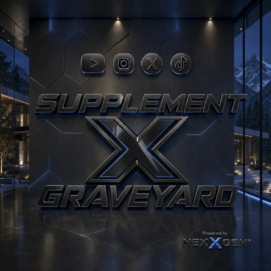 Supplement Graveyard logo wall in the alpine villa